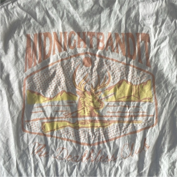 Tan Deer Hunting Midnight Bandit T-Shirt Size Medium. - Picture 8 of 8
